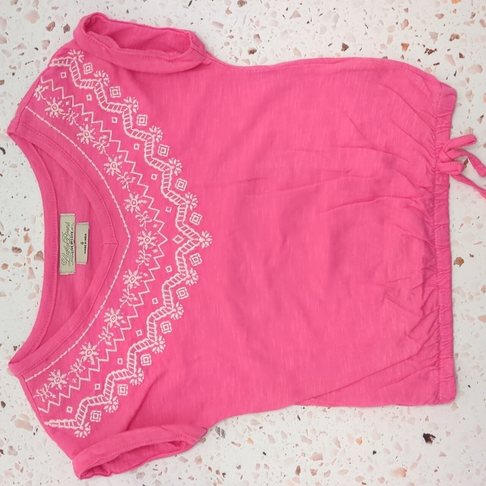 Lucky Brand | Bright Pink Peasant Style Knit Top | 4